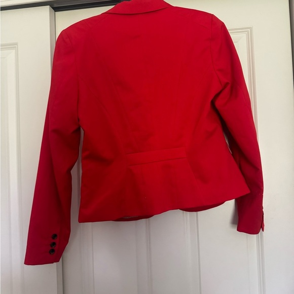 H&M Women's Double Button Red  Blazer Jacket - Picture 2 of 5